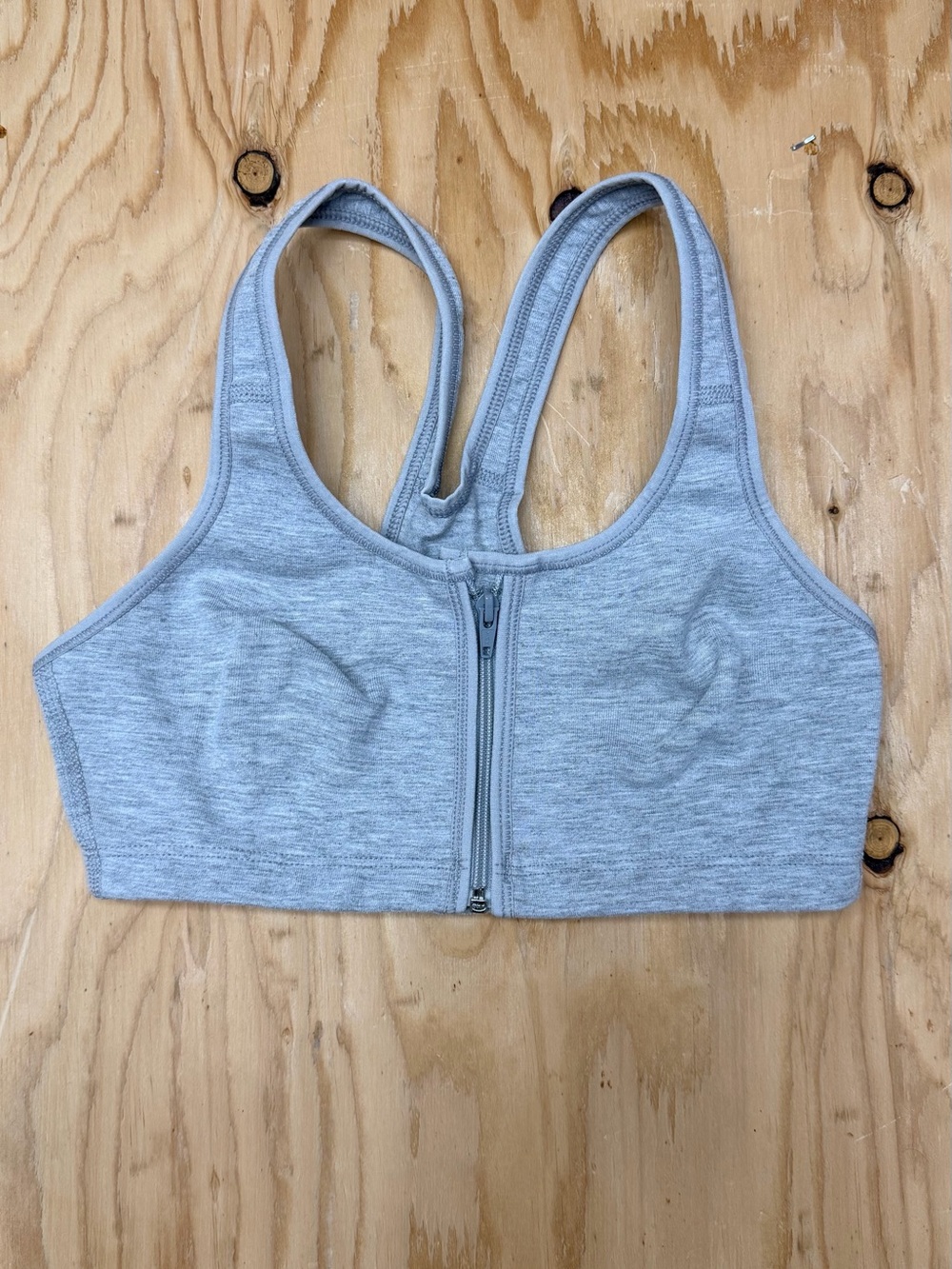 Champion Gray Racerback Compression Sports Bra Size S 32B 32C